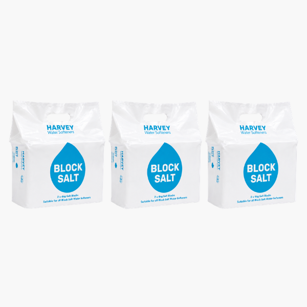 Sel Adoucisseur d'eau Harvey Bloc de sel 3 paquets, 6 blocs