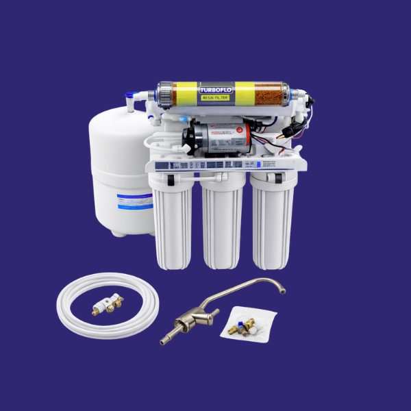 Système de filtration d'eau par osmose inverse ECO RO 5 étapes pompé pour dentaire (RO5ECO-D)