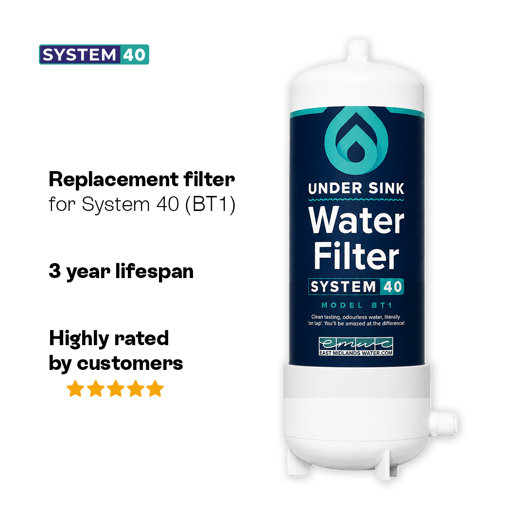 Filtre à eau BT1 pour système 40 (3 ans) – Sans chlore, installation facile à faire soi-même