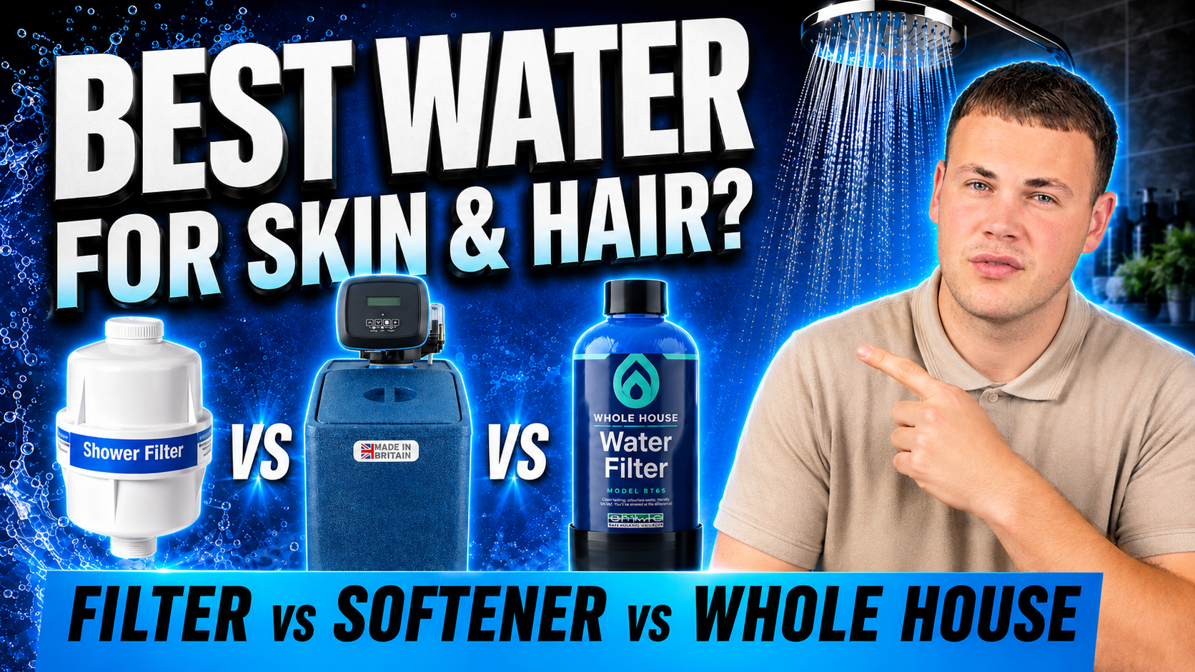Best Water Treatment for Skin and Hair: Shower Filter vs Water Softener vs Whole House Filter