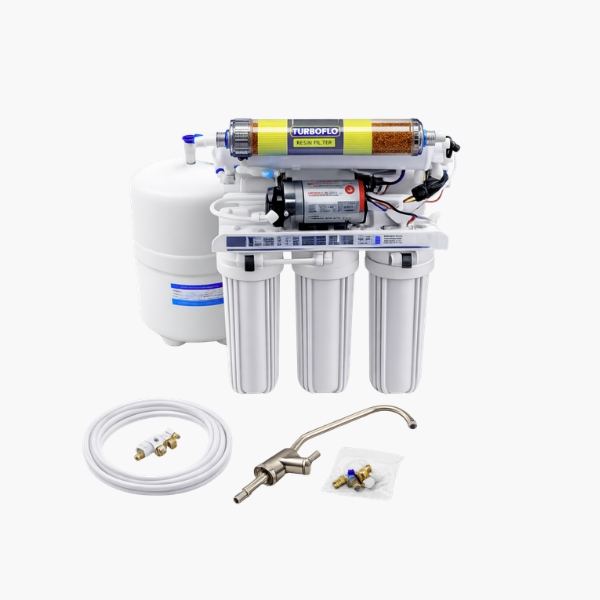 Système de filtration d'eau par osmose inverse ECO RO 5 étapes pompé pour dentaire (RO5ECO-D)