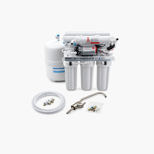 Système de filtration d'eau par osmose inverse à 5 étapes avec pompe ECO RO (RO5ECO)