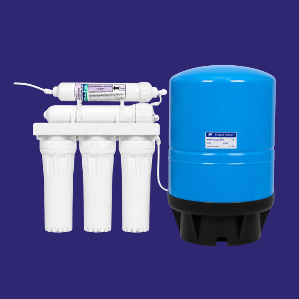 Système RO 5 étapes à pompe 100 GPD avec réservoir de 11 gallons