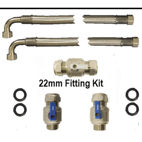 Kit de raccordement 22 mm avec adaptateurs femelle-mâle
